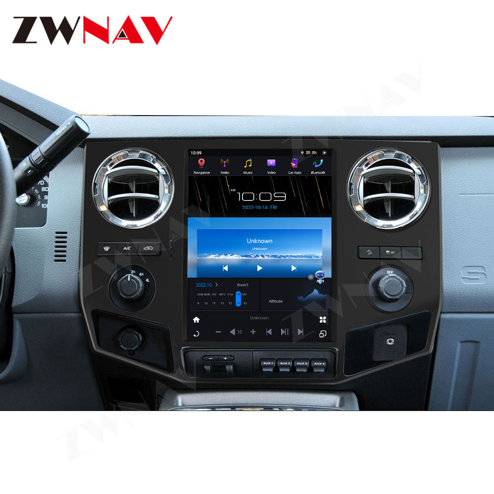 Ford F450 F650 2009-2014 Wireless Carplay & Android Auto Tesla-style Screen 12.1 Inch