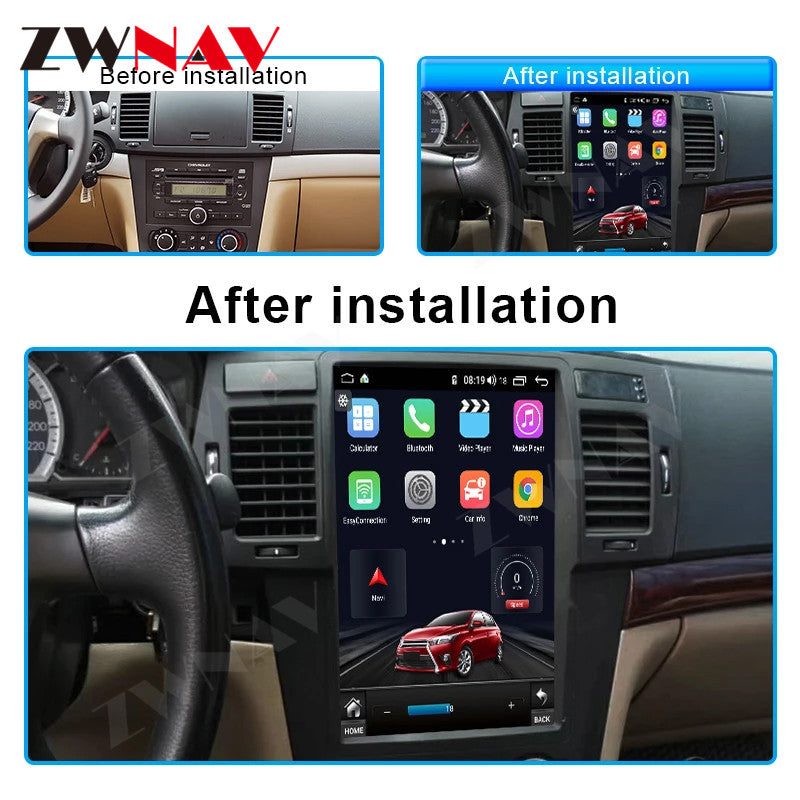 Chevroler Scenic 2008-2019 Wireless Carplay & Android Auto Tesla-style Screen 13 Inch