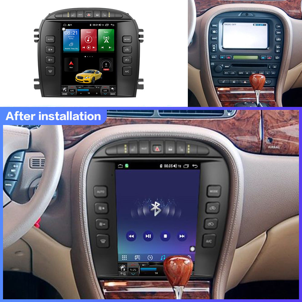 Jaguar S-Type 2003-2008 Wireless Carplay & Android Auto  Tesla-style Screen