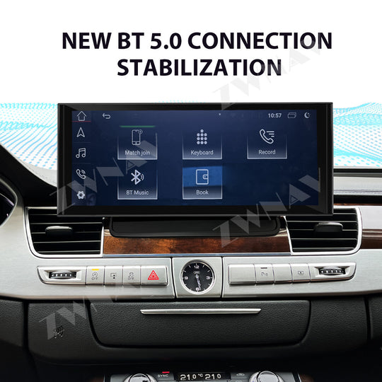 12.3" Screen For Audi A8 2004-2017 Wireless Apple Carplay & Android Auto Car Stereo Upgrade