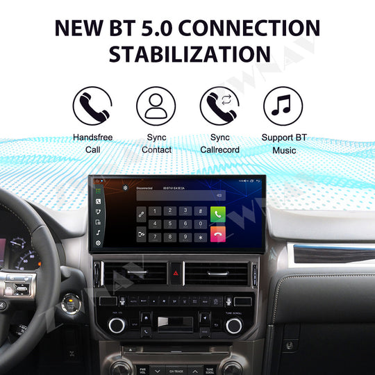 Android 13 For Lexus GX400 GX460 2010-2019 Car Multimedia Radio Stereo Player GPS Navi Head Unit Qualcomm Snapdragon Carplay Din