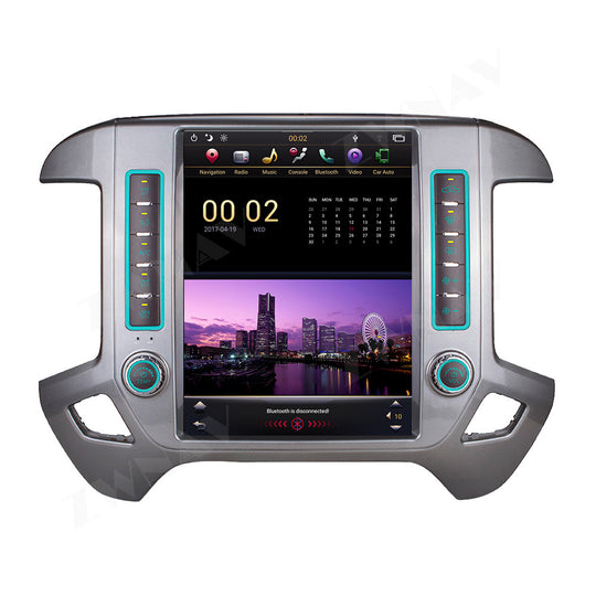 GMC / Chevroler  Silverado 2015-2019 Wireless Carplay & Android Auto Tesla-style Screen 12.1 Inch  Silver