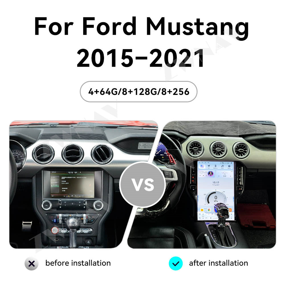 14.5 Inch Extra large screen  Android Car Radio For Ford Mustang 2015-2021 Video Player Stereo Auto GPS Navi DSP Carplay