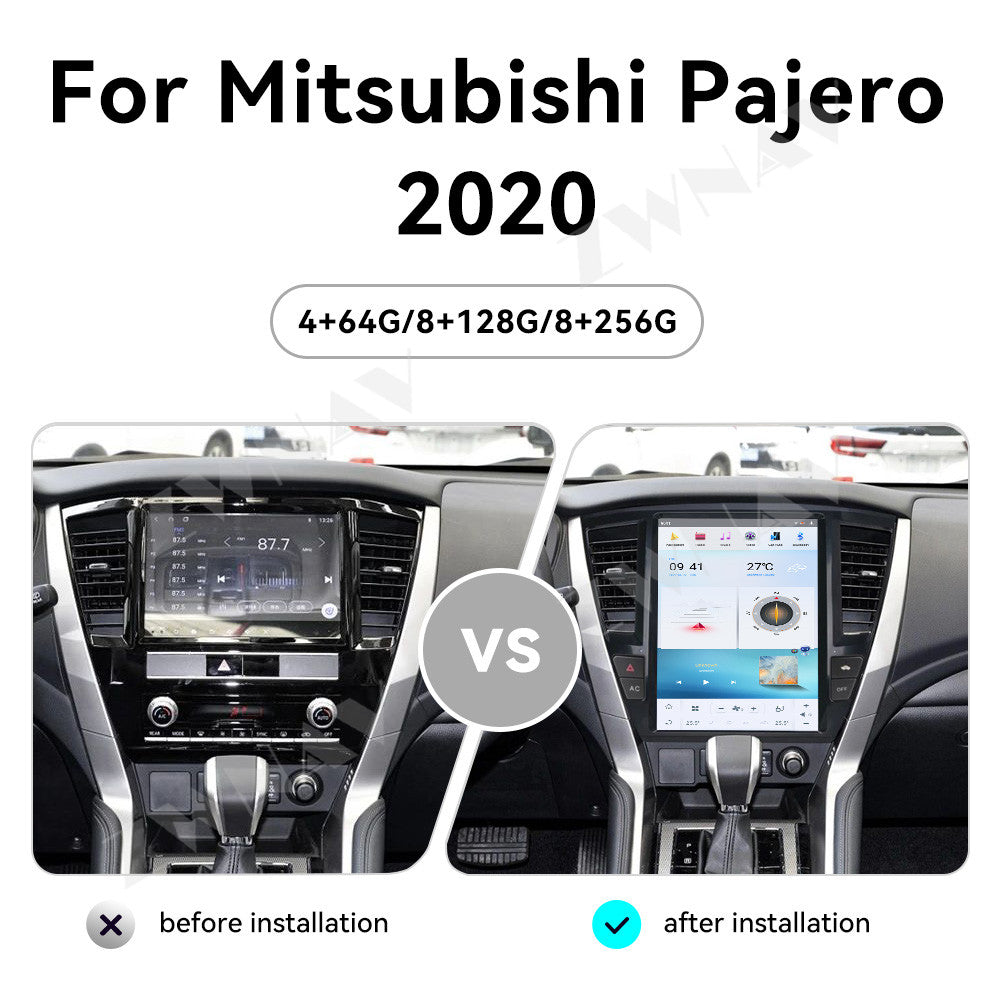 Android 13 Car Radio Video Player For MITSUBISHI PAJERO Sport 2020+ GPS Navigation Multimedia Screen 5G WIFI Carplay Head Unit