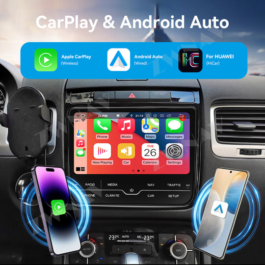 Volkswagen Touareg  2010-2017 Wireless Carplay & Android Auto Screen 9 Inch