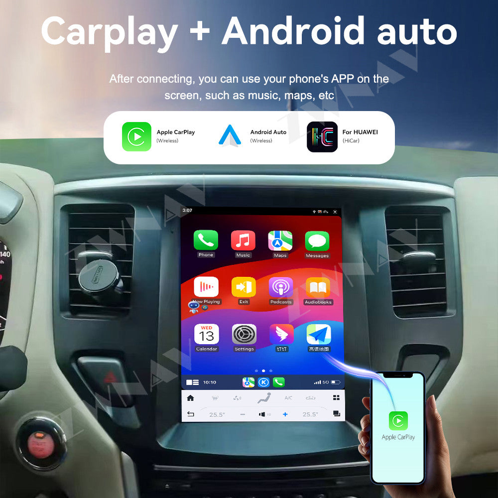 Nissan Pathfinder 2012-2021 Wireless Carplay & Android Auto Tesla-style Screen 9.7 Inch
