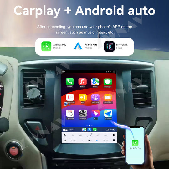 Nissan Pathfinder 2012-2021 Wireless Carplay & Android Auto Tesla-style Screen 9.7 Inch