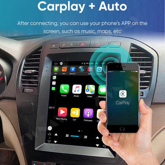 Buick Grand Prix 2006-2017 Wireless Carplay & Android Auto Tesla-style Screen