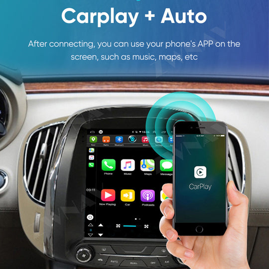 Buick Crossover 2007-2016 Wireless Carplay & Android Auto Tesla-style Screen