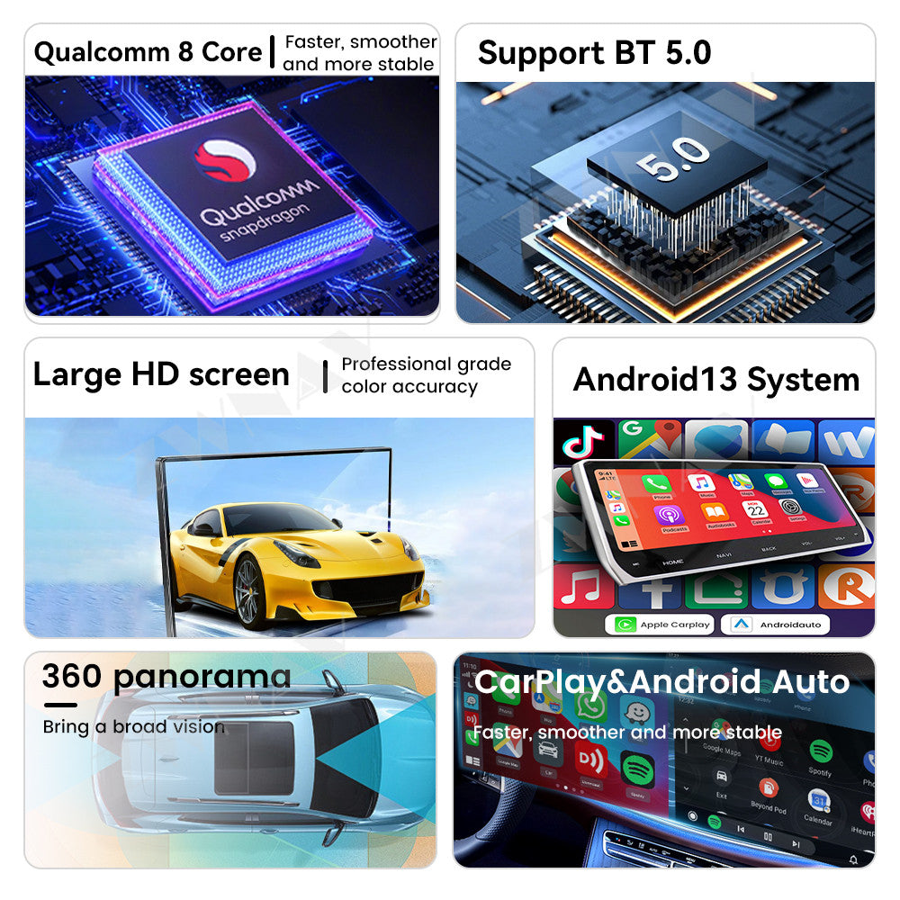 Ford F150 2009-2014 Wireless Carplay & Android Auto Tesla-style Screen  14.4 inch