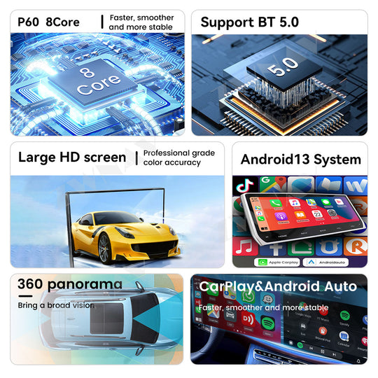 12.3" Screen For Audi A8 2004-2017 Wireless Apple Carplay & Android Auto Car Stereo Upgrade