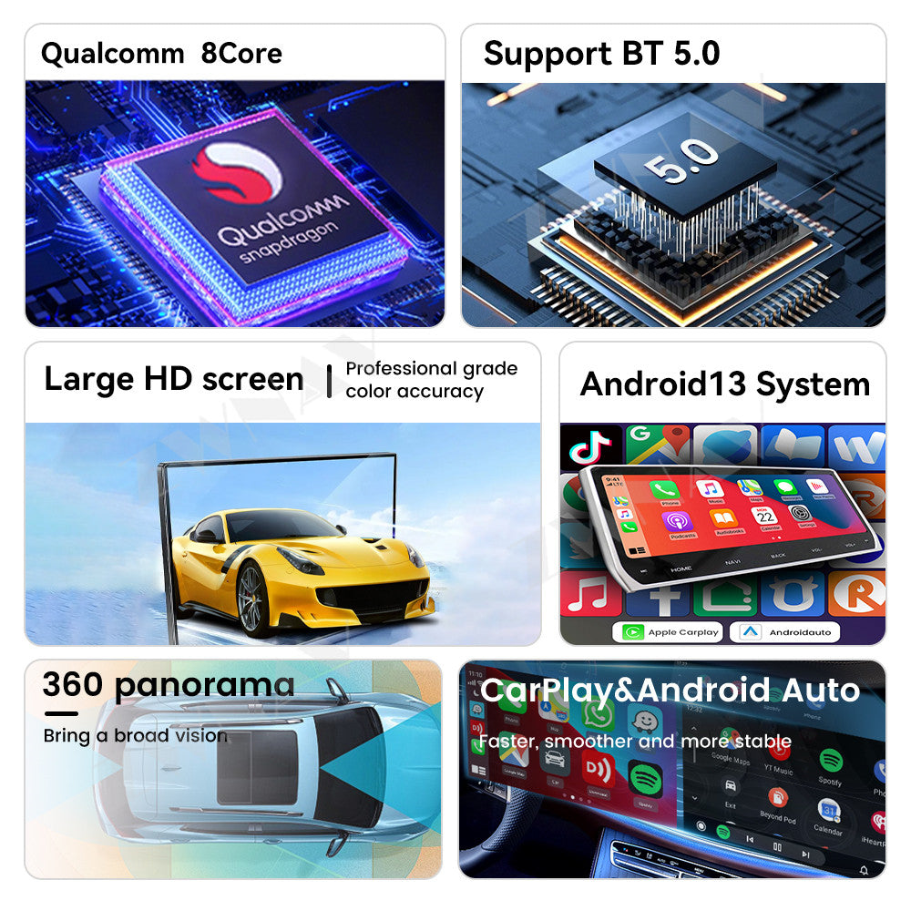 Tesla Screen For Toyota Prado 2018-2020 Android 13.0 Car Radio Player GPS Navigation Auto Stereo Multimedia Video DSP Carplay 4G SIM