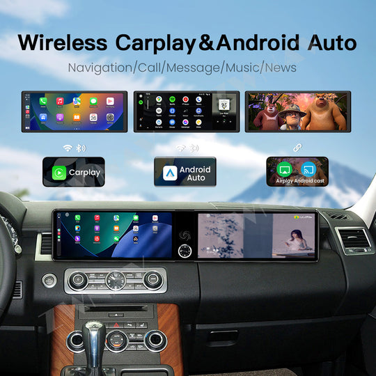 12.3 inch Dual Screen For Land Rover Range Rover Sport 2010 - 2013 Android 13 Car Radio Stereo