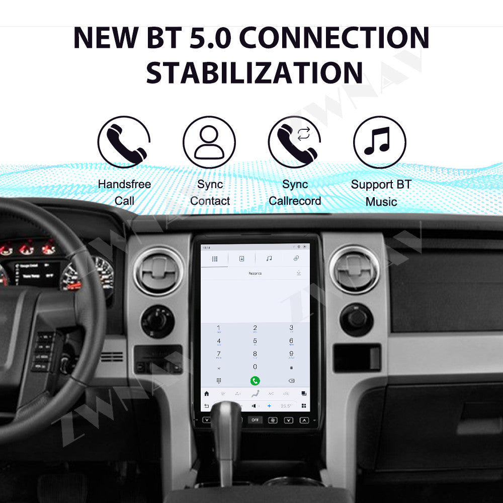 Ford F150 2009-2014 Wireless Carplay & Android Auto Tesla-style Screen  14.4 inch