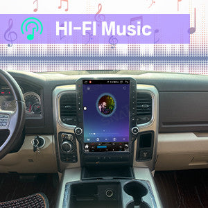 14.5 inches Tesla Screen Android 15.0 Car Multimedia Player For Dodge Ram 1500 2500 3500 2012-2018 GPS radio stereo head unit
