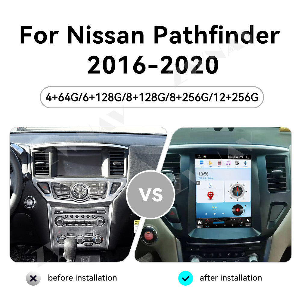 Nissan Pathfinder 2012-2021 Wireless Carplay & Android Auto Tesla-style Screen 9.7 Inch
