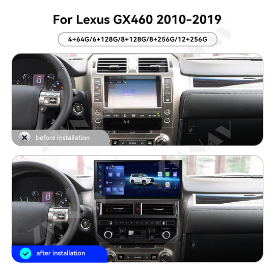 Android 13 For Lexus GX400 GX460 2010-2019 Car Multimedia Radio Stereo Player GPS Navi Head Unit Qualcomm Snapdragon Carplay Din