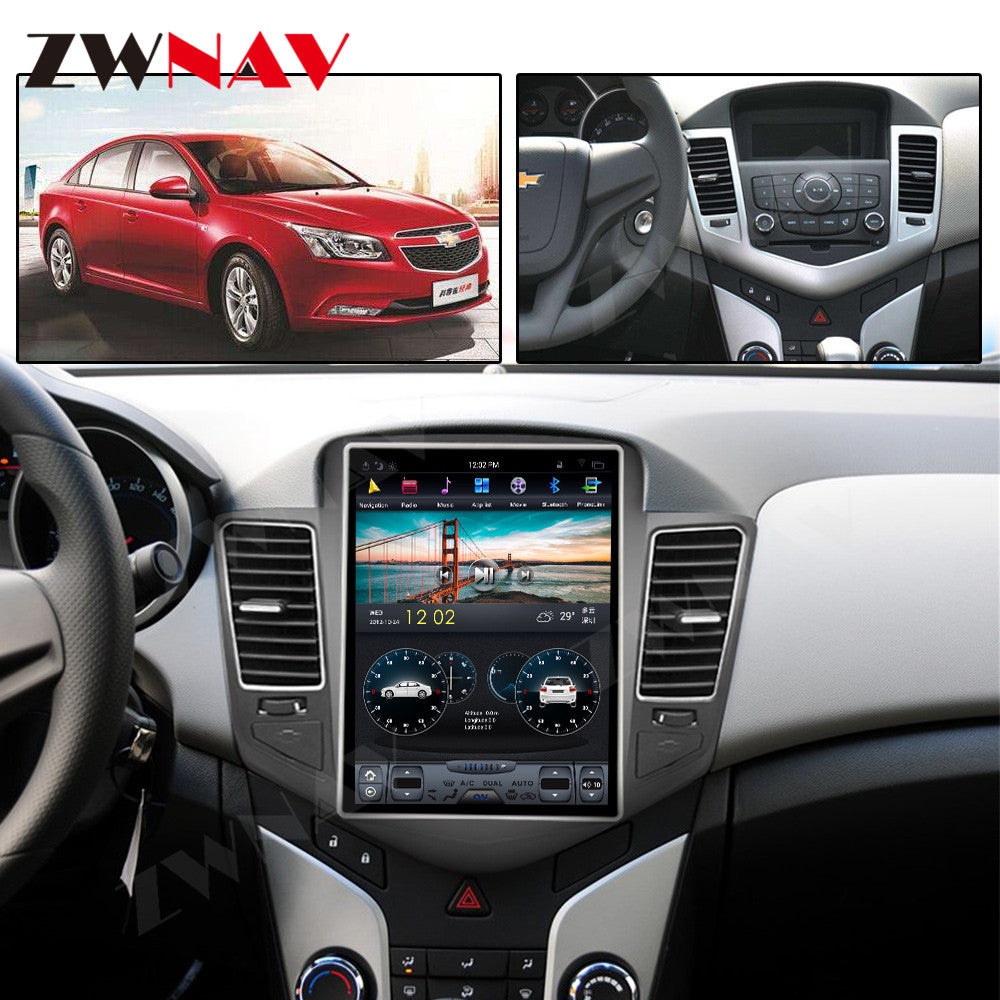 Chevrolet Cruze 2009-2013 Wireless Carplay & Android Auto Tesla-style Screen