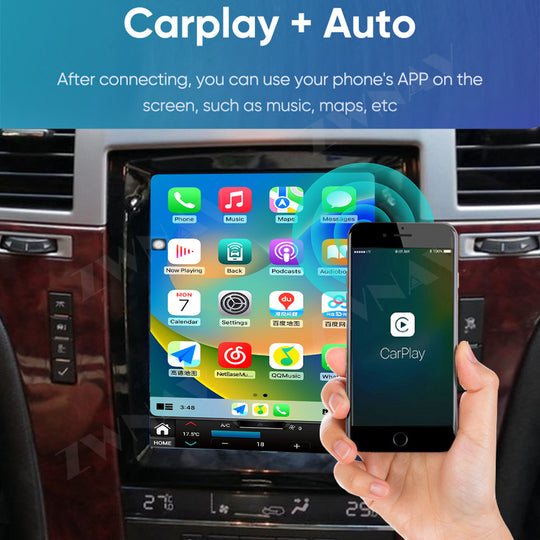 Cadillac Escalade 2008-2016  Wireless Carplay & Android Auto Tesla-style Screen 13.6 Inch