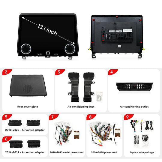 Tesla Screen For Toyota Prado 150 2009-2022 Modified 2024 Lexus GX550  Android 13.0 Car  Radio  Player  GPS Navi Auto  Stereo Multimedia Video DSP Carplay 4G SIM