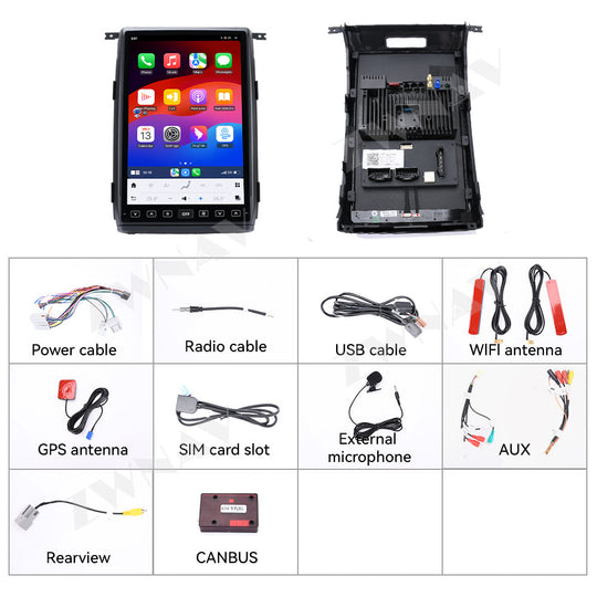 Ford F150 2009-2014 Wireless Carplay & Android Auto Tesla-style Screen  14.4 inch