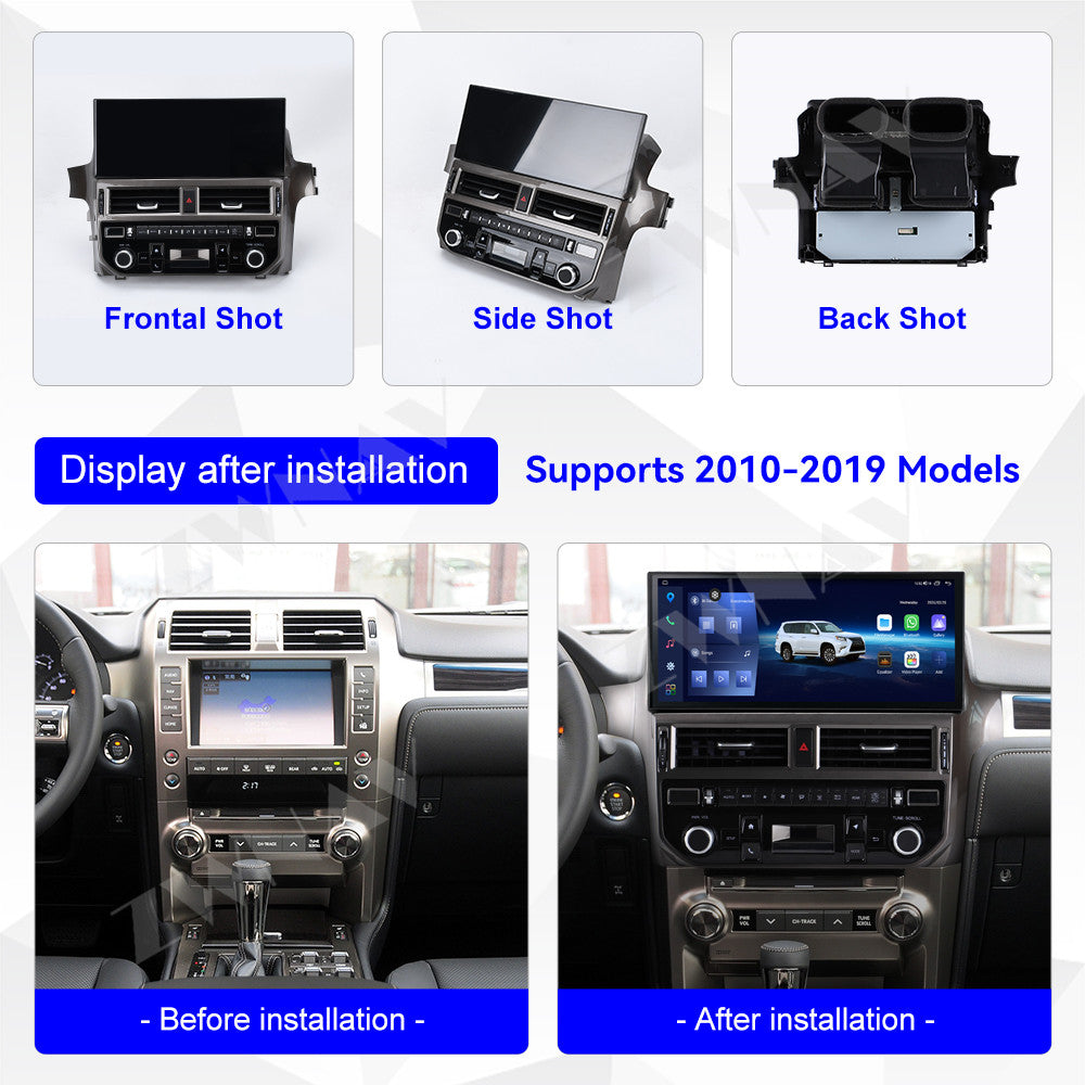 Android 13 For Lexus GX400 GX460 2010-2019 Car Multimedia Radio Stereo Player GPS Navi Head Unit Qualcomm Snapdragon Carplay Din