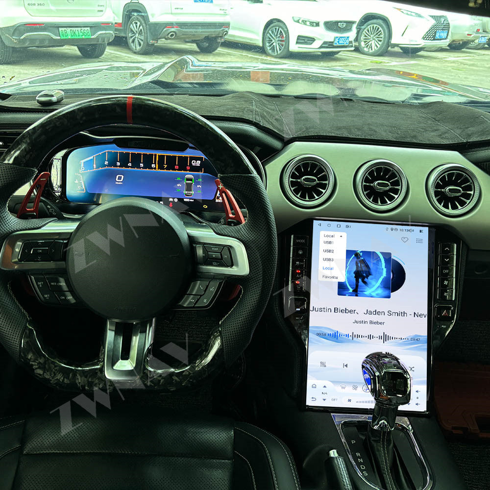 14.5 Inch Extra large screen  Android Car Radio For Ford Mustang 2015-2021 Video Player Stereo Auto GPS Navi DSP Carplay