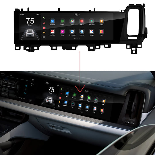 Tesla Screen For Porsche Cayenne 2024 Android 13.0 Car  Radio  Player GPS Navi Auto  Stereo Multimedia Video DSP Carplay 4G SIM