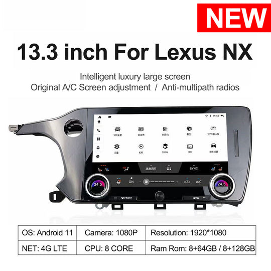 Lexus NX 13.3“ 2013-2019 Wireless Apple Carplay & Android Auto Module