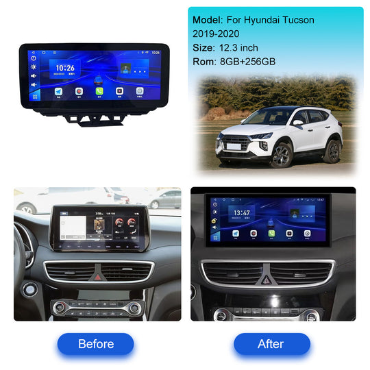 Hyundai Tucson 2019-2020 Wireless Carplay & Android Auto Tesla-style Screen