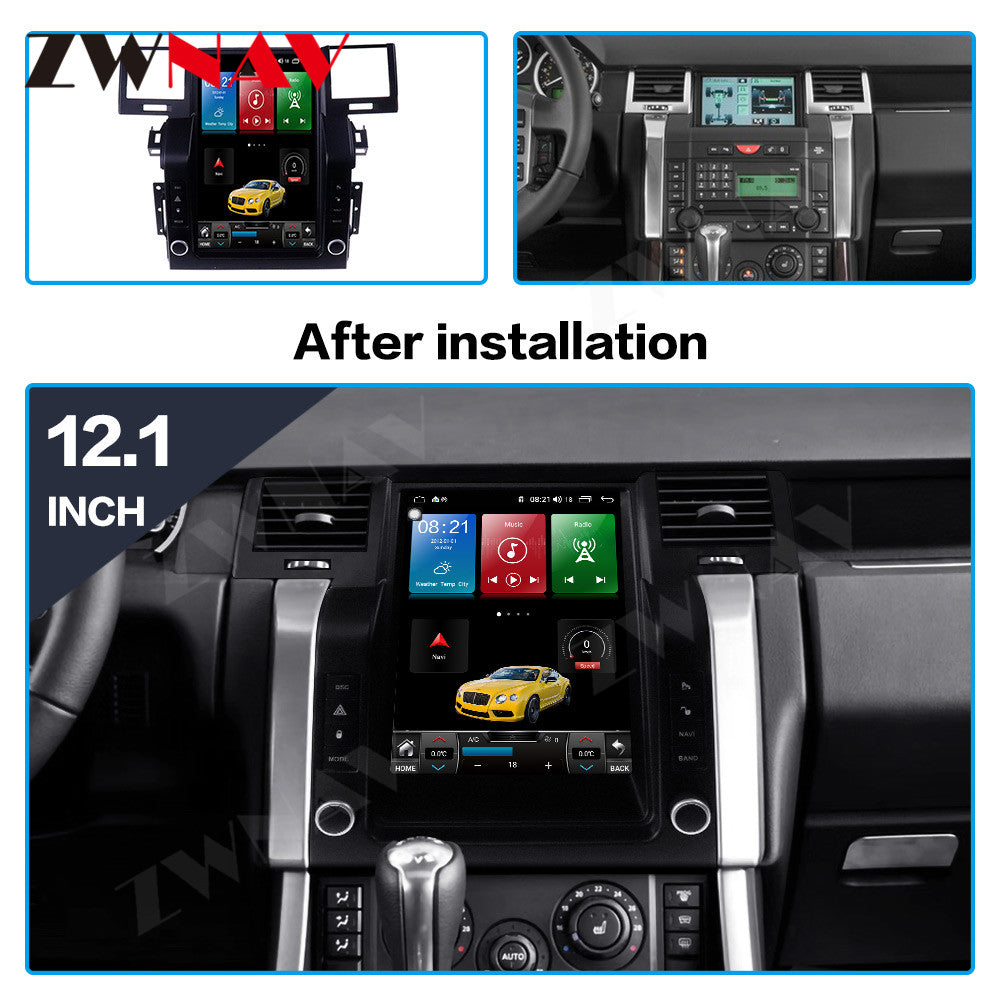 Range Rover Land Rover Sport 2005-2009 Wireless Carplay & Android Auto Tesla-style Screen 12.1 Inch