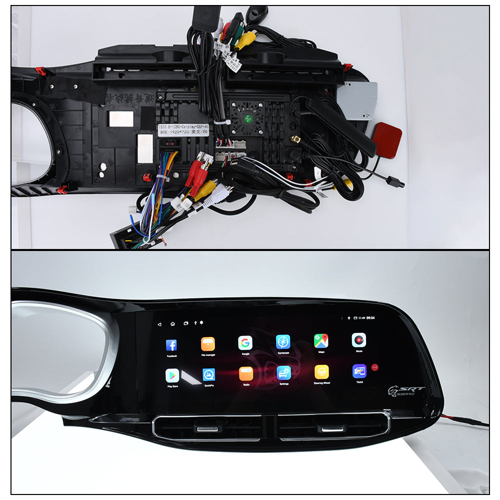 12.3 Inch Tesla Screen For Dodge Challenger 2010-2024 Android 13.0 Car Radio Player GPS Navi Auto Stereo Multimedia Video DSP Carplay 4G SIM