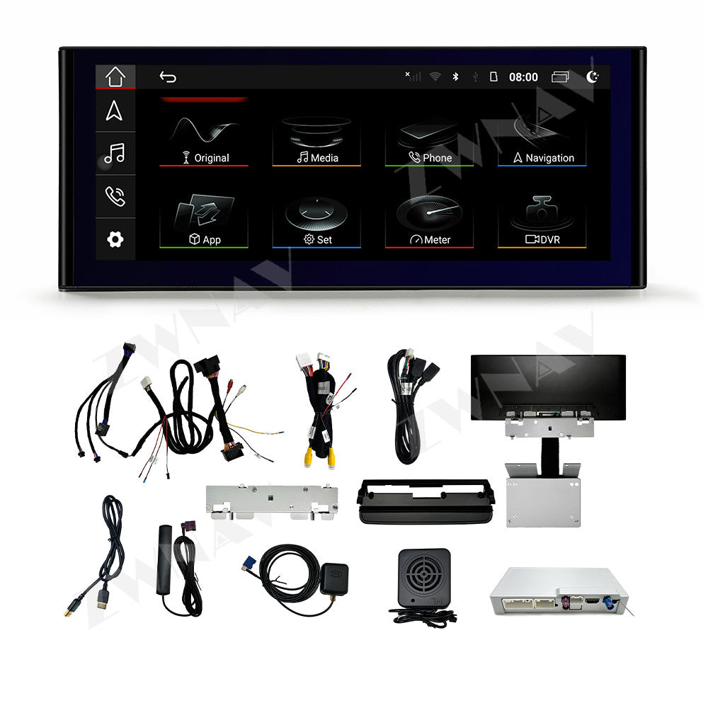 12.3" Screen For Audi A8 2004-2017 Wireless Apple Carplay & Android Auto Car Stereo Upgrade