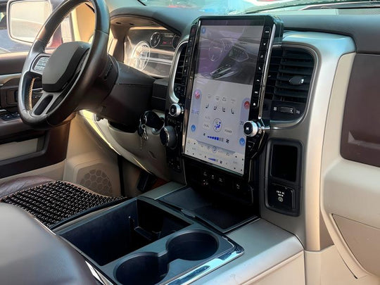 14.5 inches Tesla Screen Android 15.0 Car Multimedia Player For Dodge Ram 1500 2500 3500 2012-2018 GPS radio stereo head unit