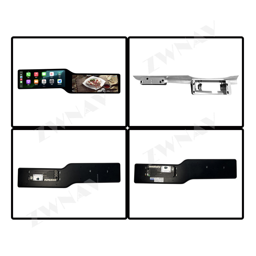 24.6inch 4K Android 15.0 Radio Receiver For Mercedes Benz C Class GLC W205 2015-2022 Auto Audio Stereo Video Player GPS Head Unit