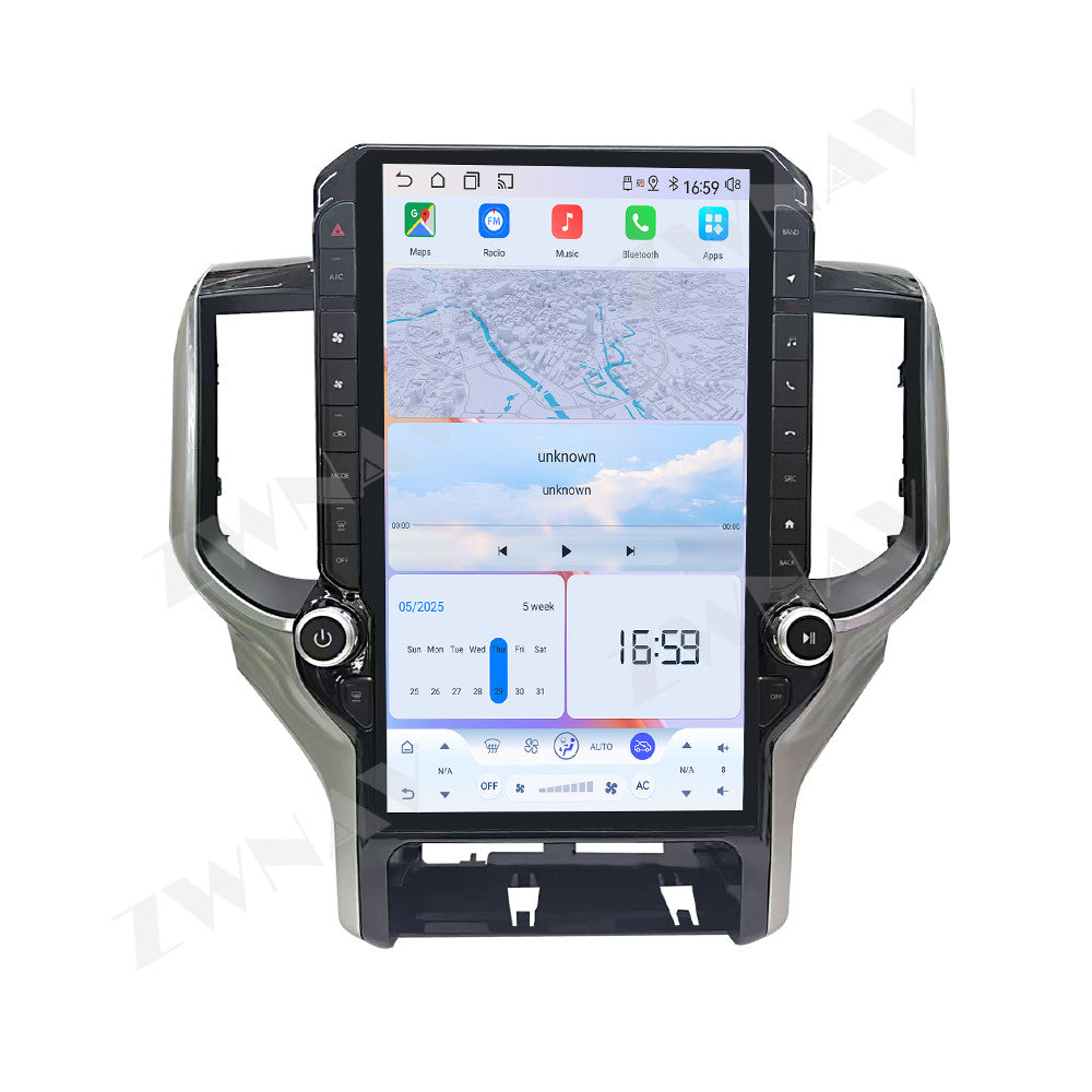 14.5 inches Tesla Screen Android 15.0 Car Multimedia Player For Dodge Ram 1500 2500 3500 2019-2023 GPS radio stereo head unit (Copy)