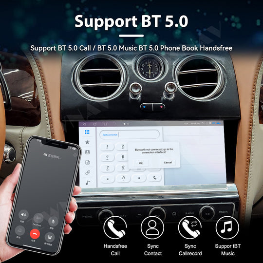 Bentley Continental Flying  Spur 2015-2020 Wireless App Carplay & Android Auto