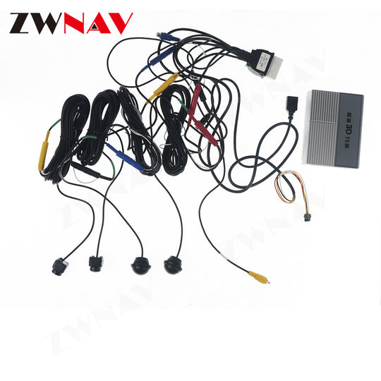 DVR HD 360 Surround View System Driving With Bird View Panorama System 4 Car Camera 3D 1080P DVR G-Sensor Car Auto stereo