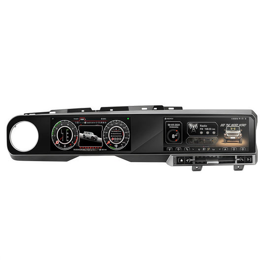 For Jeep Wrangler JK 2018-2023 Wireless CarPlay & Android Auto Dual Screen (10.9 + 10.9") Car Stereo Upgrade
