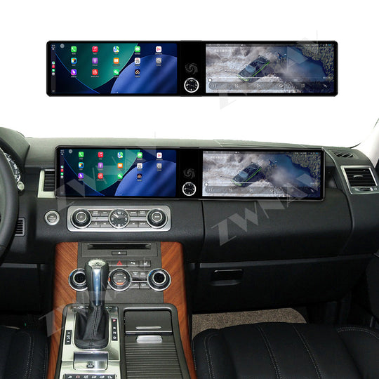 12.3 inch Dual Screen For Land Rover Range Rover Sport 2010 - 2013 Android 13 Car Radio Stereo