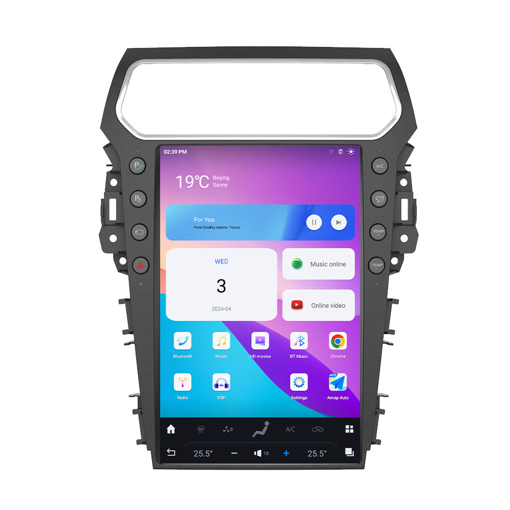 Ford Explorer 2011-2020 Wireless Carplay & Android Auto Tesla-style Screen