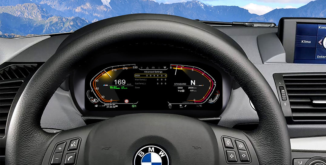 12.3" Car LCD Digital Dashboard Panel Instrument Cluster Virtual Cockpit for BMW X1 E84 1Series E88 E87 E81