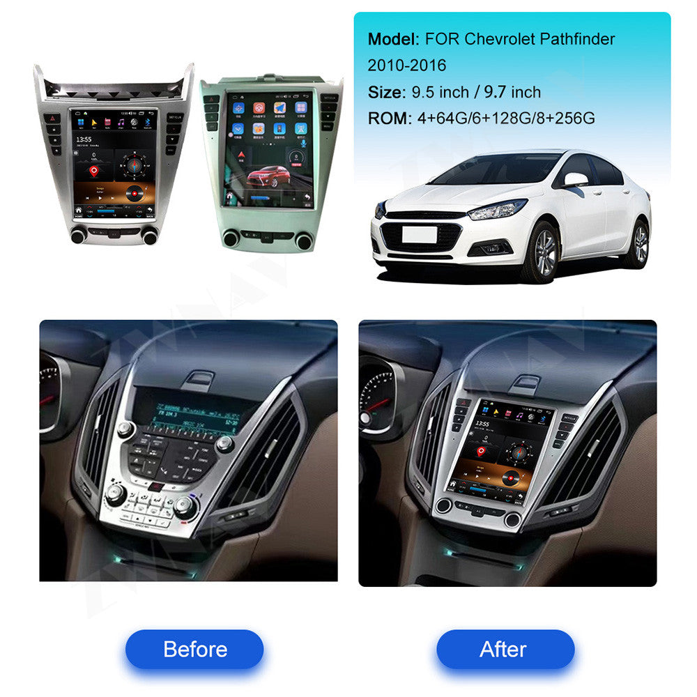 Chevrolet Pathfinder 2010-2020 Wireless Carplay & Android Auto Tesla-style Screen 9.7 Inch