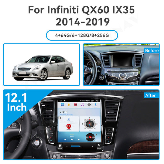 Infiniti QX60 2012-2019 Wireless Carplay & Android Auto Tesla-style Screen 12.1 Inch