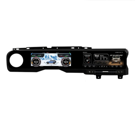 For Jeep Wrangler JK 2018-2023 Wireless CarPlay & Android Auto Dual Screen (10.9 + 10.9") Car Stereo Upgrade