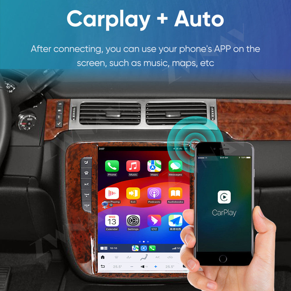 Chevroler Suburban Tahoe 2007-2019 / GMC Yukon Wireless Carplay & Andr ...