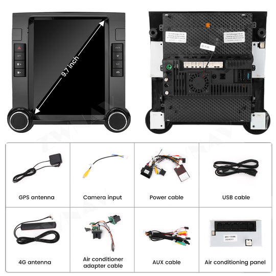 Volkswagen Touareg  2003-2016 Wireless Carplay & Android Auto Screen 10 Inch