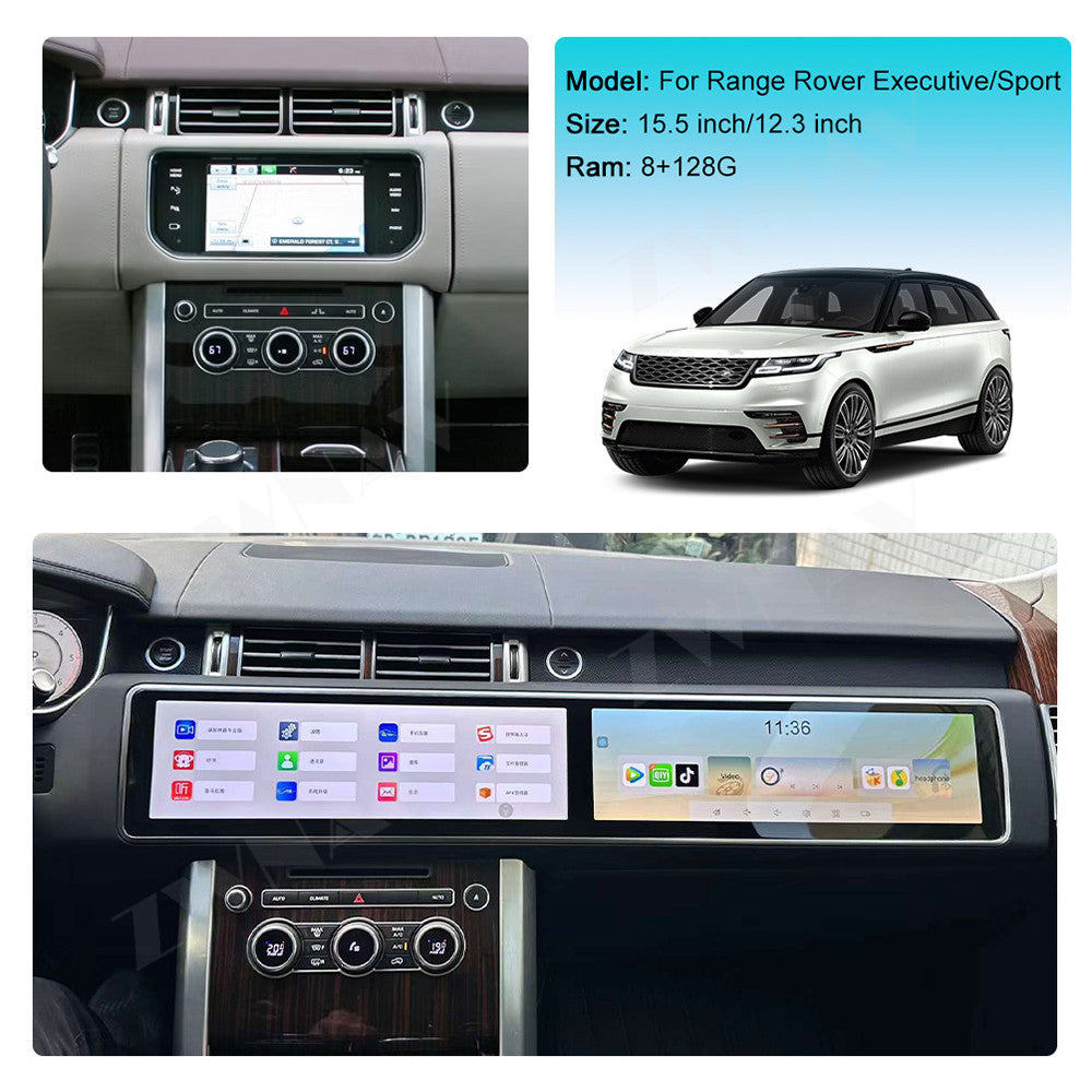 Range Rover Executive/Sport  2012-2019 Wireless Carplay & Android Auto Double Screen (15.5" + 12.3")