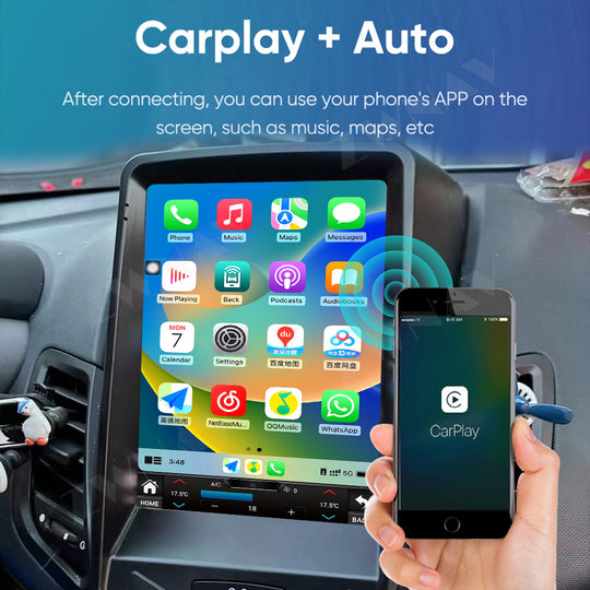 Ford Fiesta 2009-2019 Wireless Carplay & Android Auto Tesla-style Screen 9.7 Inch