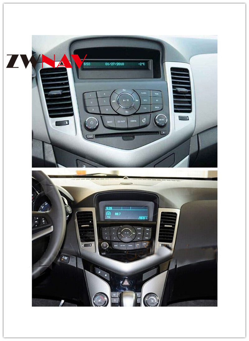 Chevrolet Cruze 2009-2013 Wireless Carplay & Android Auto Tesla-style Screen